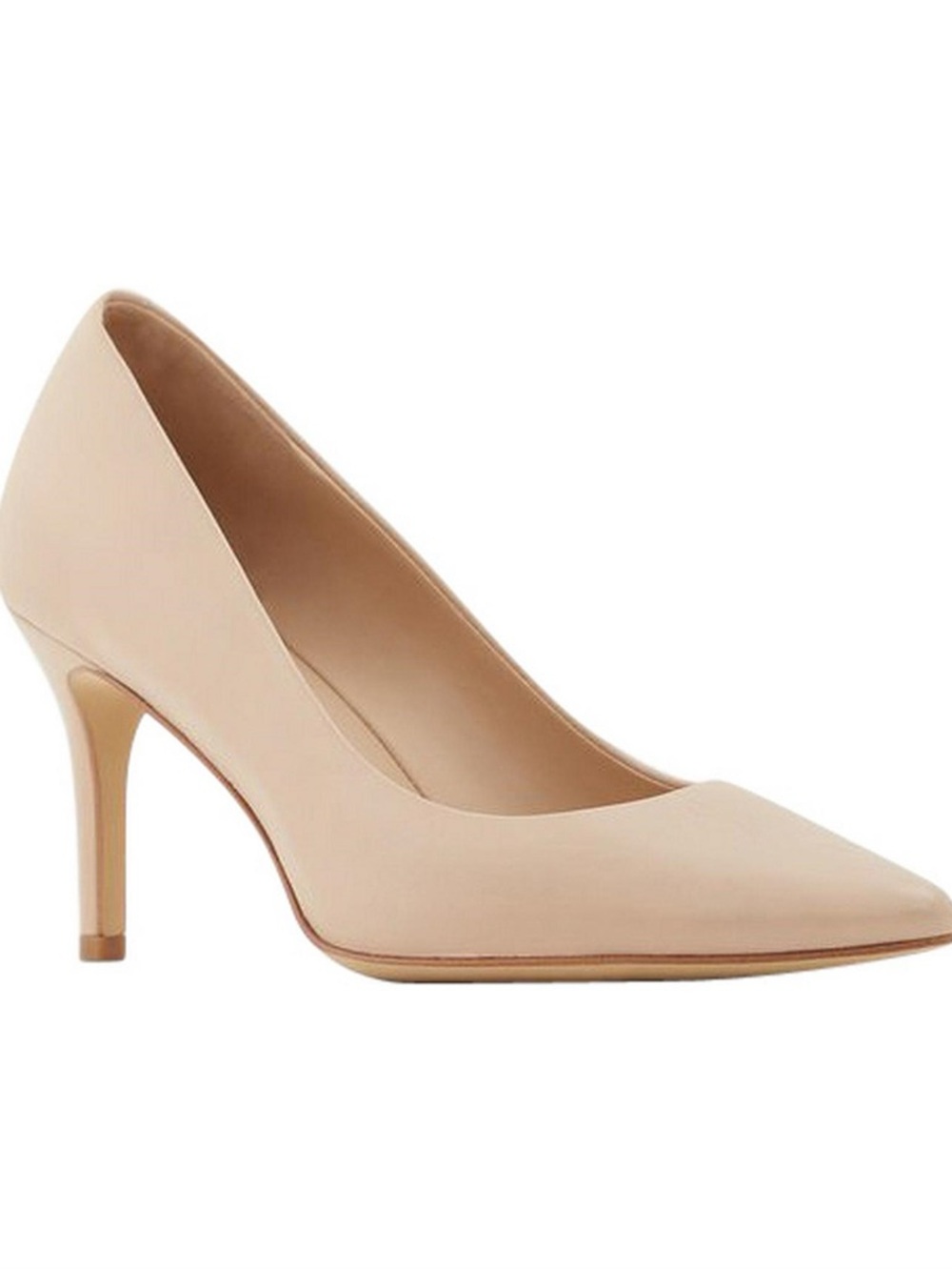Aldo Nude Pointed-Toe Mid Heel Pump